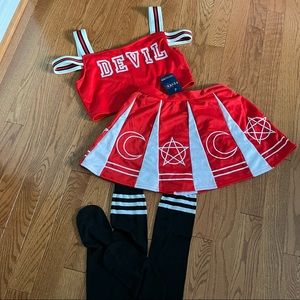 Devil cheerleader halloween costume